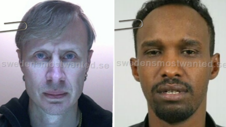 Från vänster: Lars Wallin (rullstolsmannen), dömd för grovt bedrägeri. Mohamad Hassan, misstänkt för mord. 